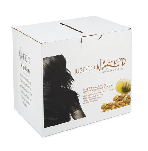 naked honey and almond sensitive scalp no-lye relaxer 9 pak