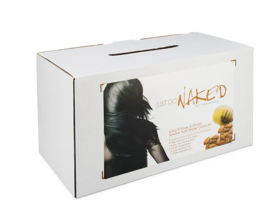 naked honey and almond sensitive scalp no-lye relaxer 24 pak