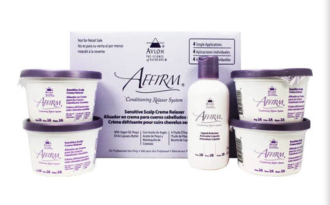 Avlon Affirm Sensitive Scalp Relaxer 4 Pak