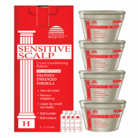 Straight Request Sensitive Scalp Protein Enhanced Formula (Red Kit) 4PK